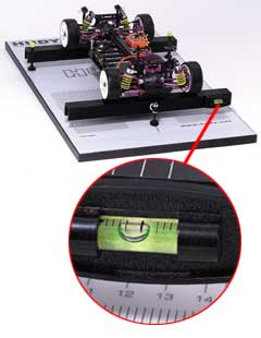 The best way to gauge suspension tweak is to use a balance system