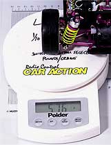 A scale system measures the weight over each wheel