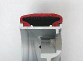 Profile of an empty tire