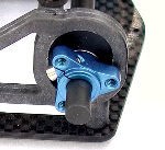 blue 7075 T-6 aluminum rear hubs