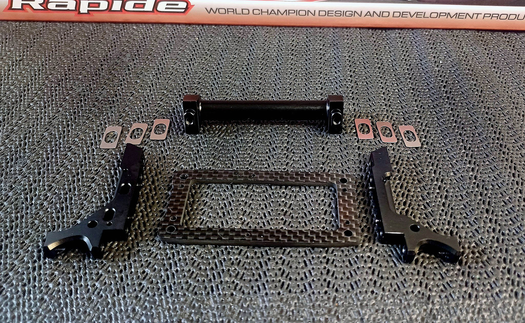A close-up of a metal frame