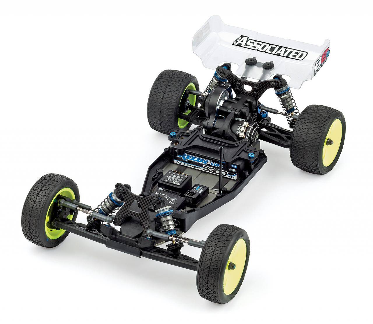 Ruote Posteriori Gialle Team Associated ASC9696 Per Buggy B5, B6, B6.1 - Nuove